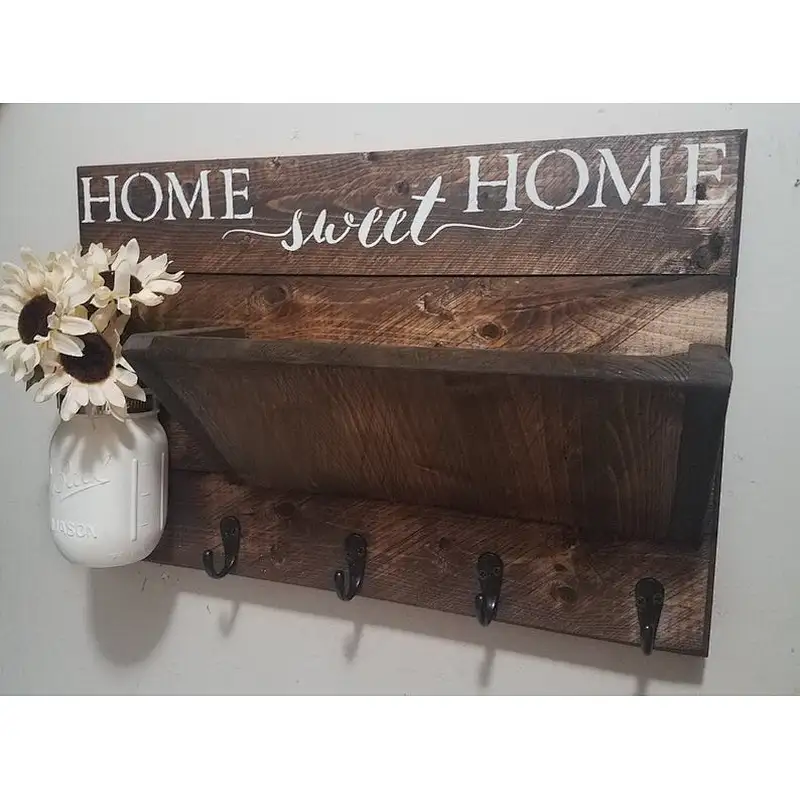 Rustic Home Decor, Key Holder, Rustic Decor Home Sign Cheapest Price