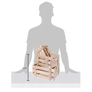 Set of 3 Natural Wood | Perfect for Floral Arrangements Gardening Wedding Display Vintage Country Chic Rustic Style