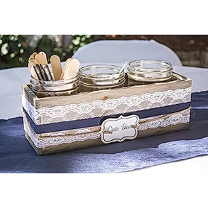 Original Wood Color Wooden Craft Tool Box cheap artificial plants