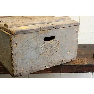Rustic wholesale unfinished big cheaper delicate practical toolhandiwork  Retro country wooden crate box with cover
