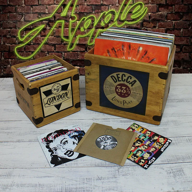 Custom Cheap Single Wooden Crate Records Retro Soul wood gift box