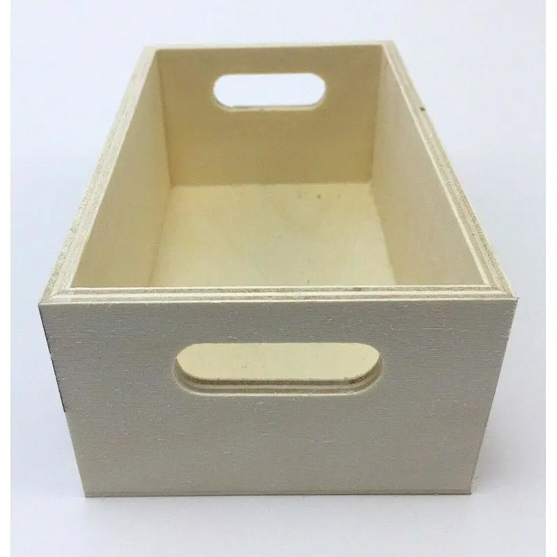 Mini Vintage Organizer Coffee Storage Wood Box Wood Pod Storage Container