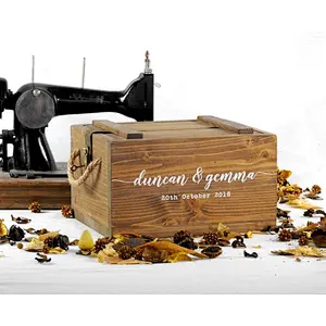 wooden Christmas gift box ,wooden crate box for home organizer