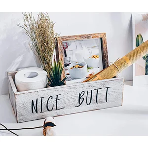 Nice Butt Bathroom Box Toilet Storage Box Toilet Paper Storage Back of Toilet Box