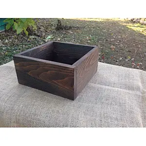 Rustic wooden box small wooden  jewelry box small wooden carved gift box