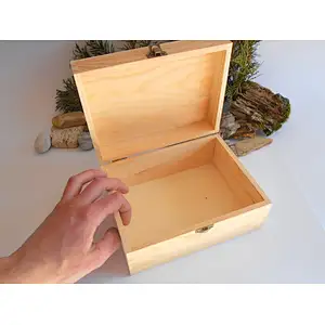 Wooden cases, large rectangular boxes, unfinished wooden cases.Pine wooden case.Craft box