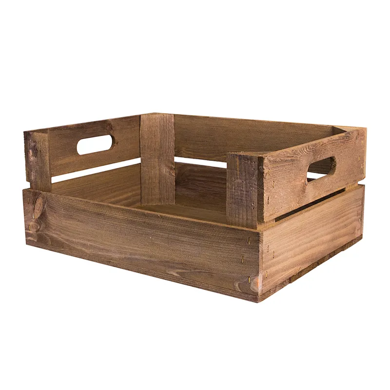 Wood Counter Top Display Crate wooden storage box wooden boxes wholesale wooden box packaging wooden tissue box