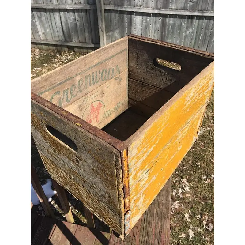 Antique  beer case wooden box
