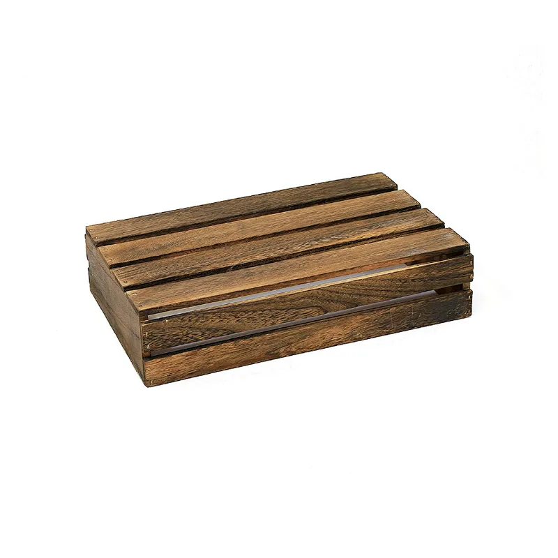 Large Dark Wooden Fruit Storage Crate wooden box wooden fruit box