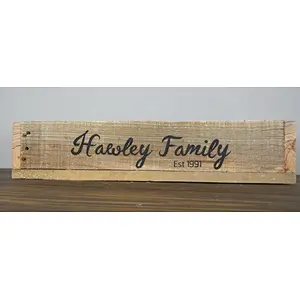 Rustic personalized customized bid cheaper Pallet Wood Box with Last Name Est Date Centerpiece Wood Box Mantel Wood Box crates