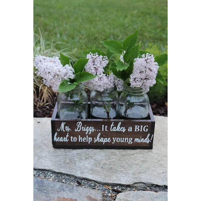 Planter Rustic Flower Pot Window Box Wooden Planter box  Teacher Gifts Teacher Appreciation Gift for Her Gift f