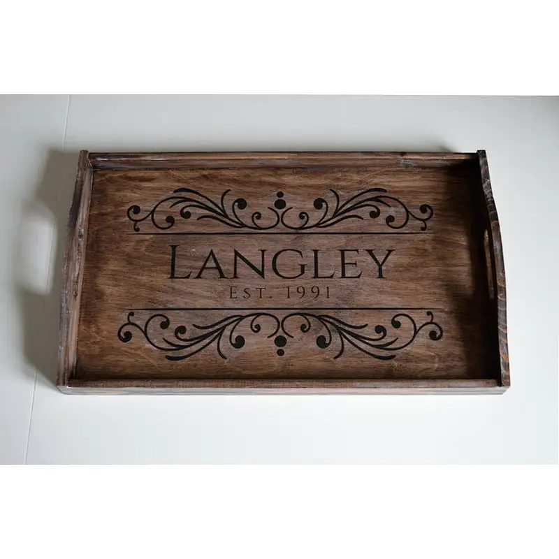Large Serving Tray Wenge Wooden Tray 2020