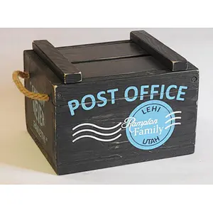 2020 Amazon Hot Sales Wedding Rustic Storage Box Wooden box with lid