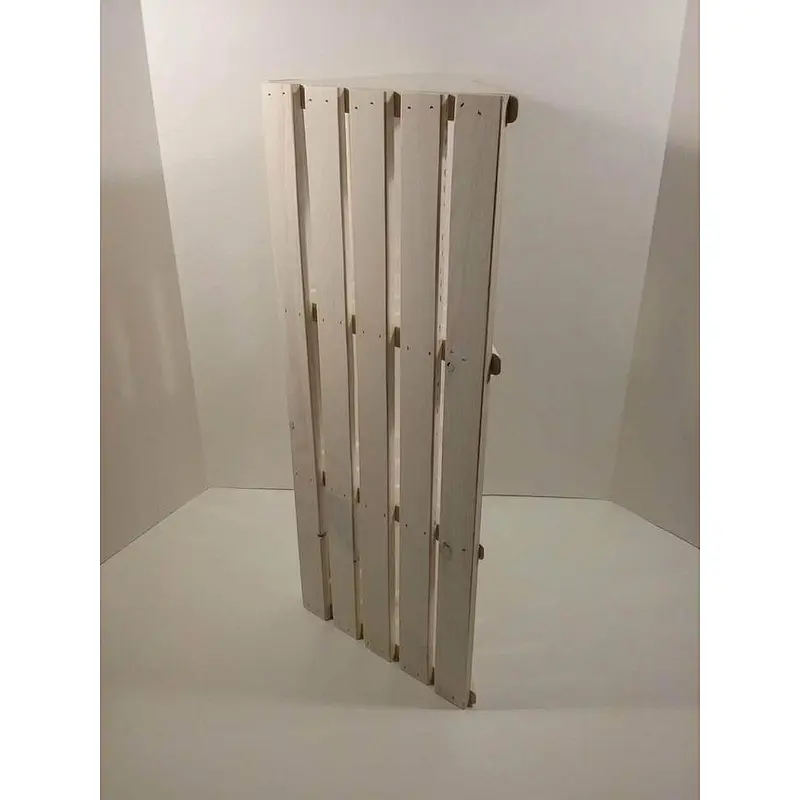 Rustic antique  unfinished wholesale  Wooden Cornercrate Shelf - Corner Crate Shelves - Shelves for Corner - Knickknack Shelf