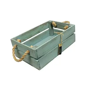 Vintage wooden crate Rustic Retro Box for fruits Book container Gift box