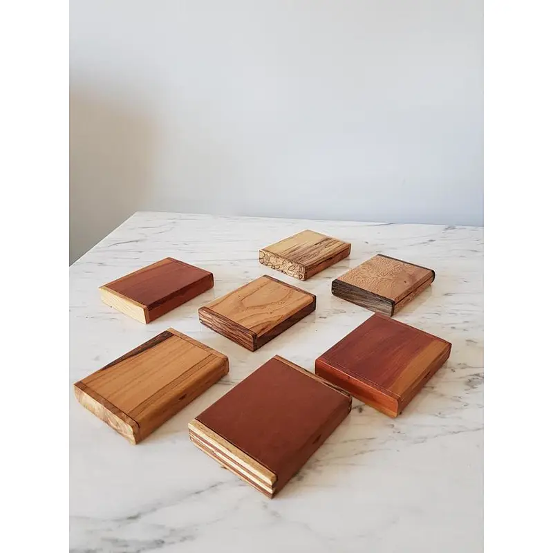 Rustic delicate small handiwork unfinished wholesale Wooden cigarette box