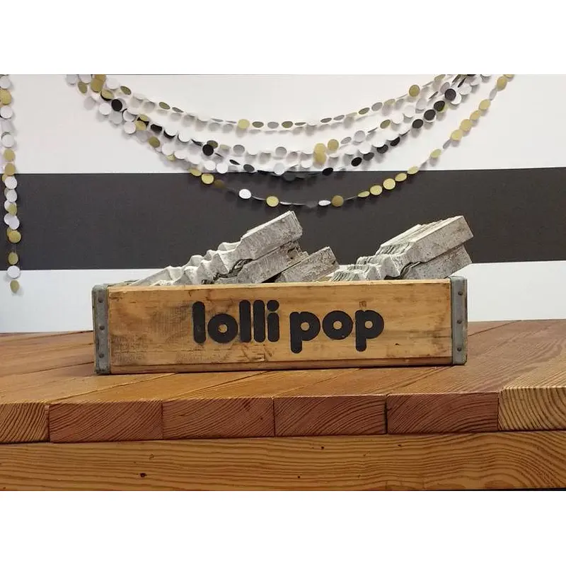 Lollipop Vintage Soda Crate Storage Box wooden crates custom wood crate storage unfinished wood crates wholesale