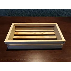 Rucstic personalized customized  unfinished  wholesale handrcrafts Small Plant Flat Wooden Crate  Flower Planter, Small Crate,