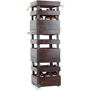 Antique style can be overlaid with wooden BEER crates,stackable wood crates
