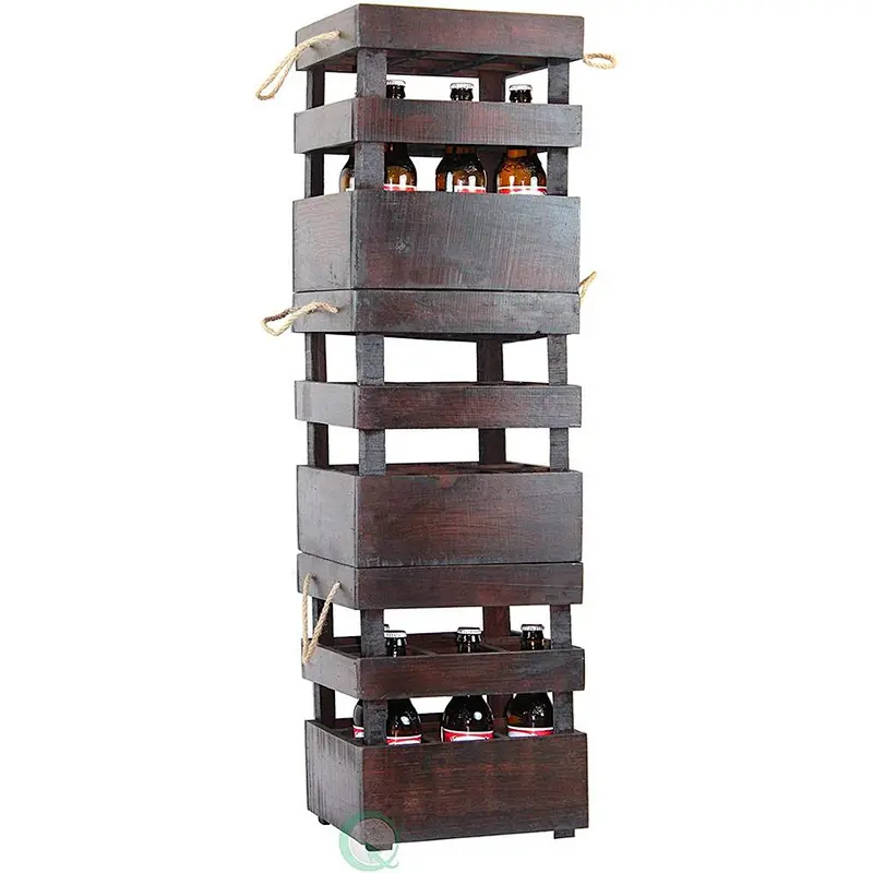 Antique style can be overlaid with wooden BEER crates,stackable wood crates