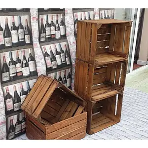 Beautiful Wooden Crates Storage Box Fruit Crates Box Shabby Chic x 1