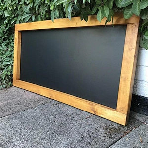 Pine chalkboard menu shop menu wooden chalkboard