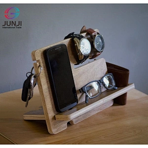 Wood phone docking station wireless charge wood phone docking station desk mobile phone holder