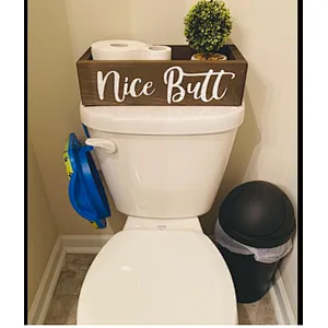Nice Butt Bathroom Box Toilet Storage Box Toilet Paper Storage Back of Toilet Box