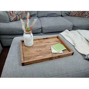 Extra Large Ottoman trays making fantastic trays for wood tray