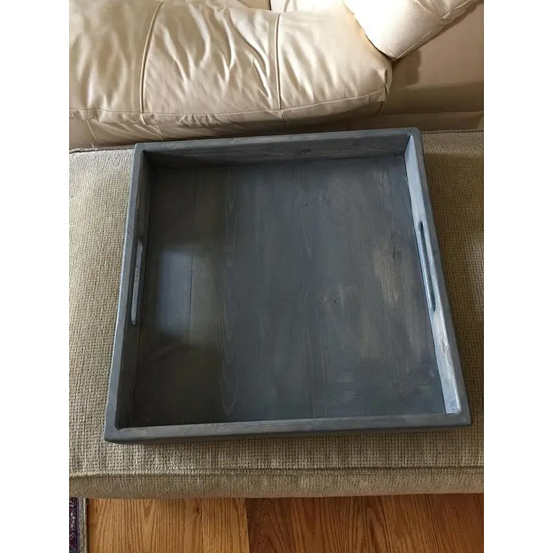 Black Wood Tray, Ottoman Wooden Tray, 2020