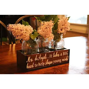 Planter Rustic Flower Pot Window Box Wooden Planter box  Teacher Gifts Teacher Appreciation Gift for Her Gift f