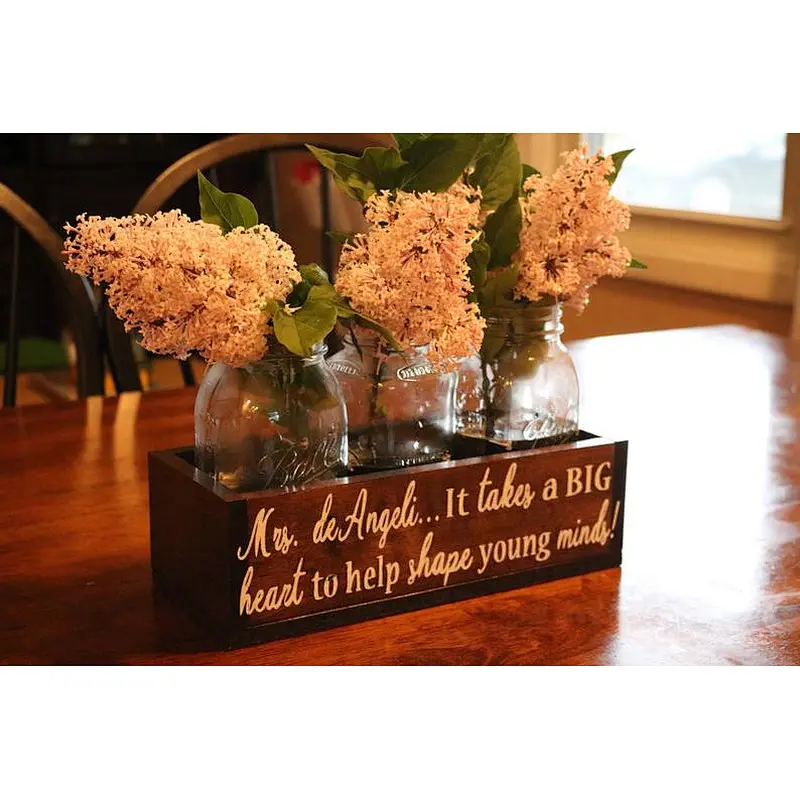 Planter Rustic Flower Pot Window Box Wooden Planter box  Teacher Gifts Teacher Appreciation Gift for Her Gift f