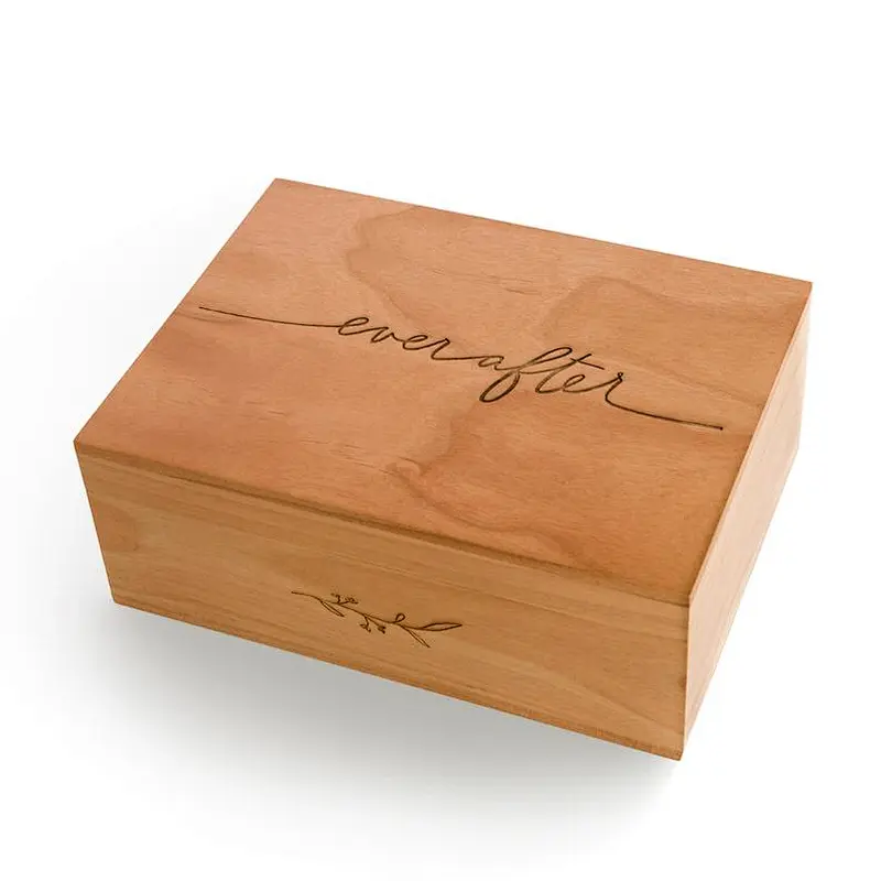 Wood Keepsake Box [Personalized Wedding Box / 5th, Year Anniversary Gift / Wood Anniversary / Memory Box]