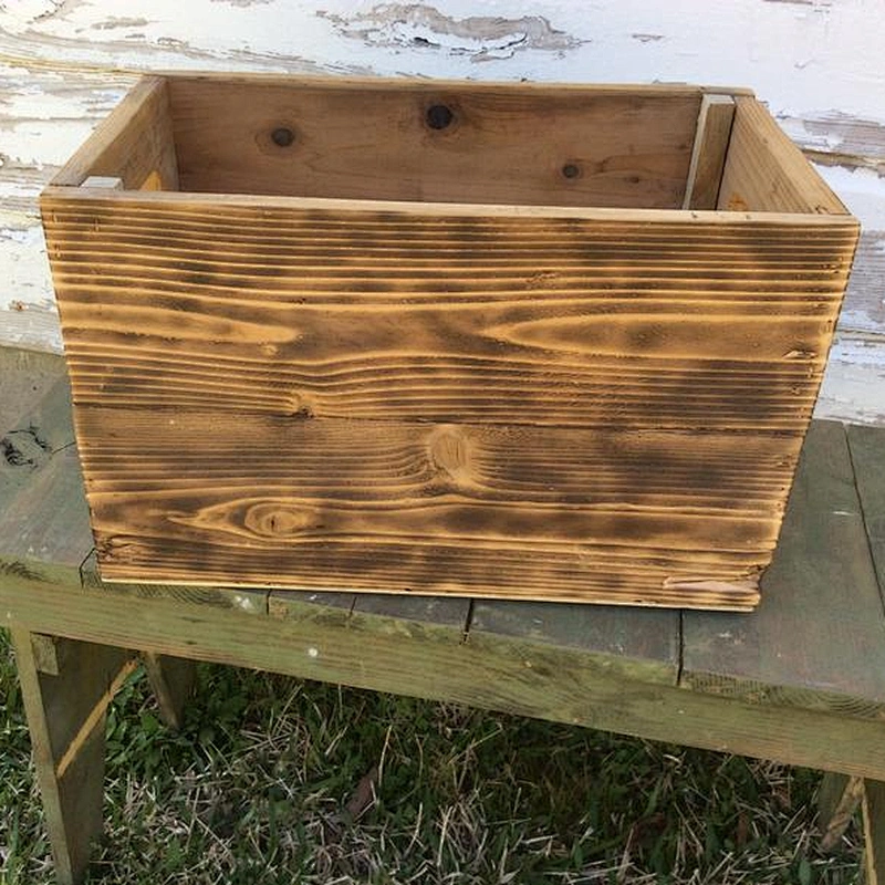 Fine country wooden batten storage boxshabby chic wooden cratewood crate storagewooden crates for fruits and vegetablesrustic