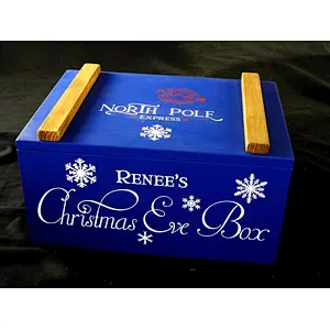 Christmas Eve Storage Box With Lid Wood Gift Box Rustic Wood  Crate With Lid