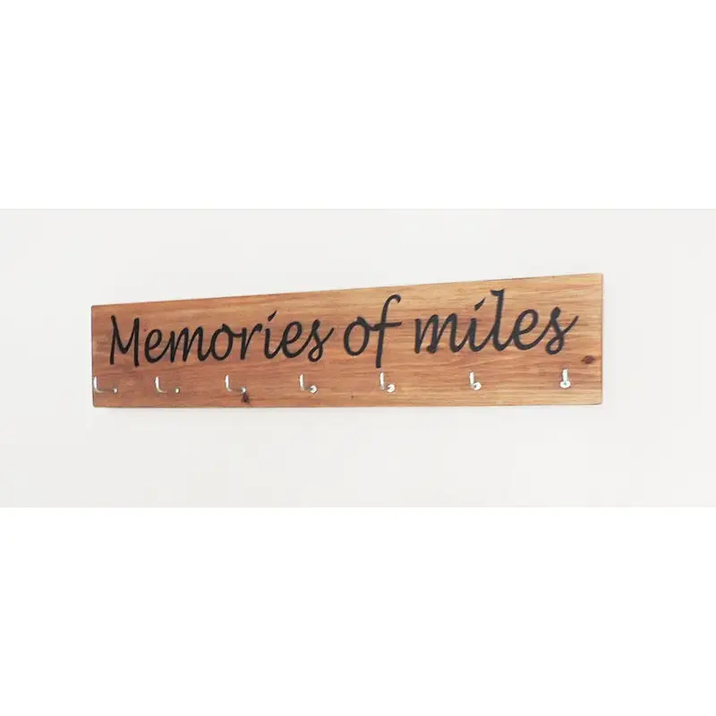 personalised  hanger, running display hook, medal storage wall,wooden hooks
