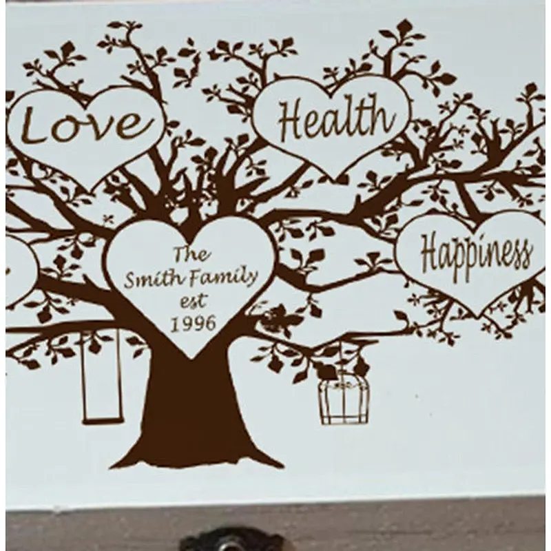 Personalised FAMILY TREE laser engraved tea tray mothers day  wedding trinket box small delicate box crates wood boxes farmhouse