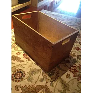 Vinyl LP Record Storage  wooden box