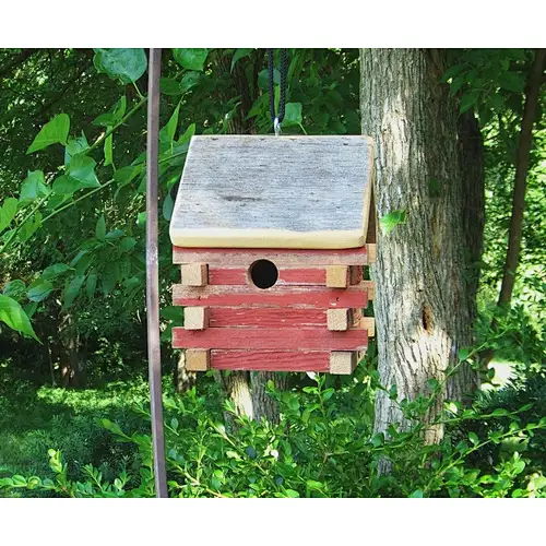 Birdhouses Hanging Americana, Outdoor Wooden Nest Boxes,Easy clean out