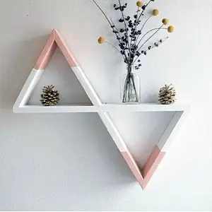 Rustic Decorative Wooden Wall-Mounted Storage Display Shelves,wooden display signWall Floating Shelfcustomize sign in wood