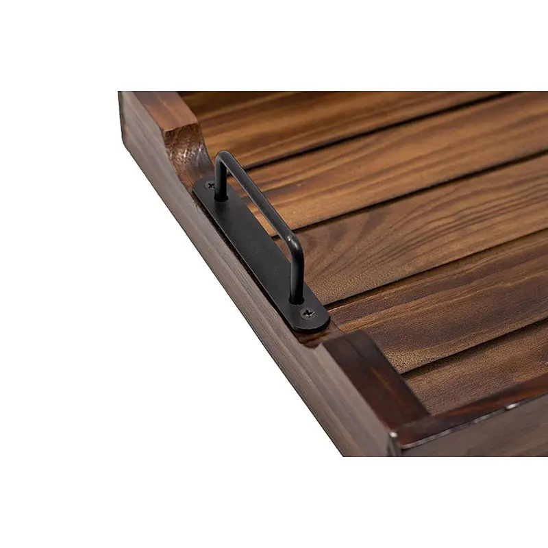Rustic Wooden Ottoman Tray Wooden Serving Trays Wooden Trays For Decoration Wooden Tray Handle Large Wooden Trays