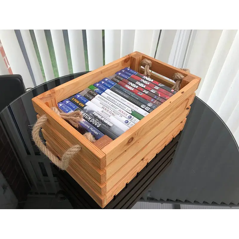 Storage Box  Wooden Storage Boxes Storage Crates Box For Gift Books Clothes