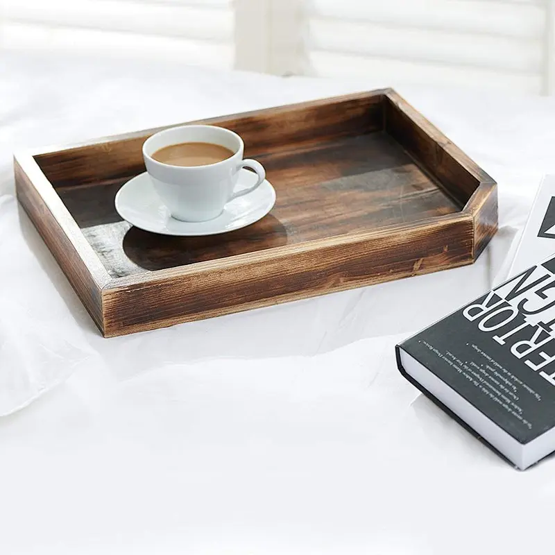 Vintage Wooden Coffee Table Display Tray storage tray