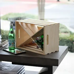 Wood Crate X Divided Insert Unfinished