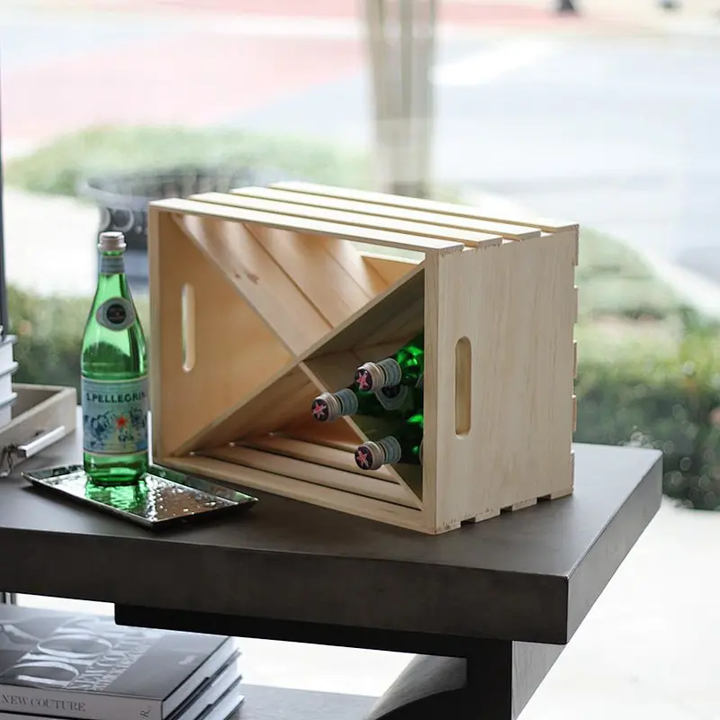 Wood Crate X Divided Insert Unfinished