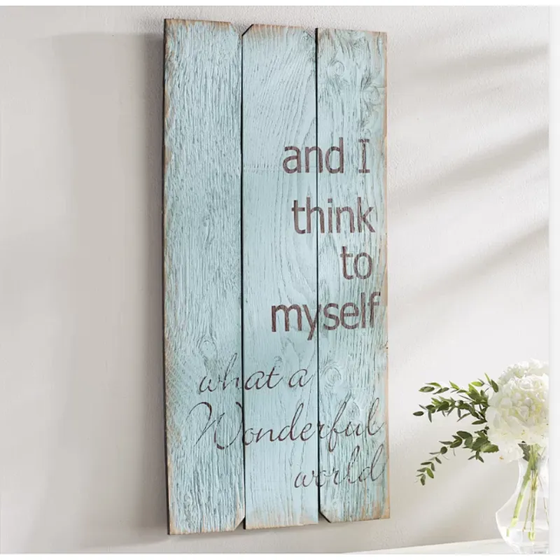 New Wood Wall Decor Wood Craft Sign From China