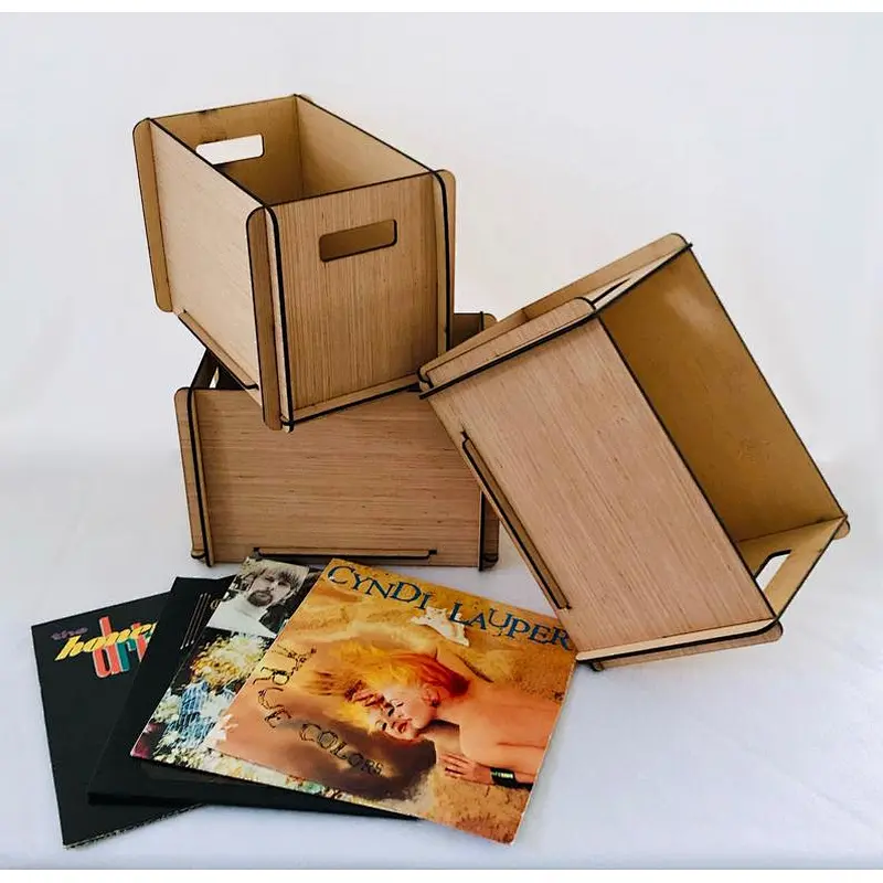 Vinyl Record Storage Crates woodenstorageboxjewelry organizer wood storage boxwooden wedding card box wooden crates custom