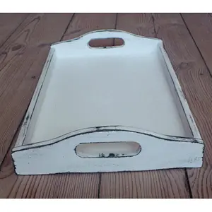 Large Breakfast Tray Wooden Serving Trays vintage white wood serving tray Wooden Dry Fruit Tray Wooden Trays For Decoration