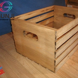 Shabby chic wooden crate wooden storage crates unfinished wood crates wholesale Customized