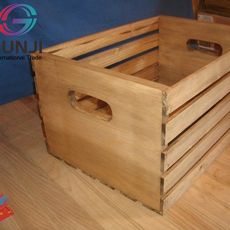 Shabby chic wooden crate wooden storage crates unfinished wood crates wholesale Customized